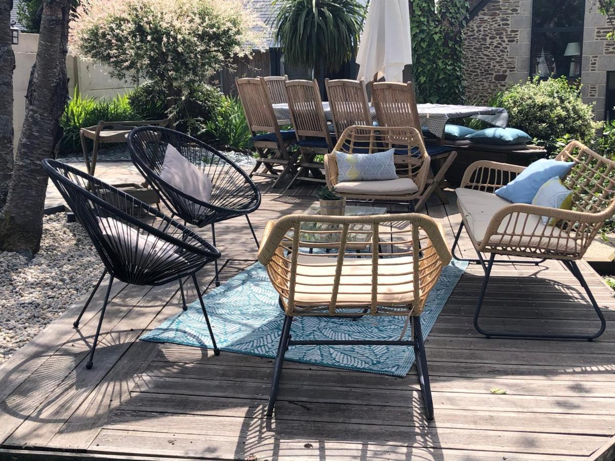 Bed and Breakfast Ardoises Et Agapanthes Pleslin-Trigavou Esterno foto